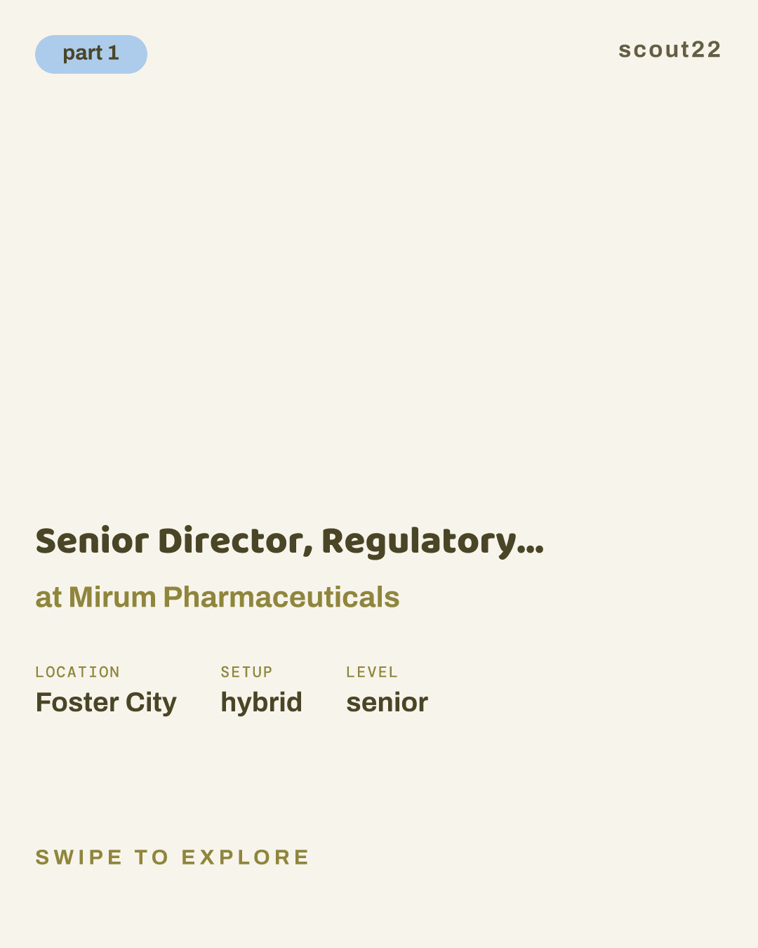 Senior Director, Regulatory Affairs CMC at Mirum Pharmaceuticals