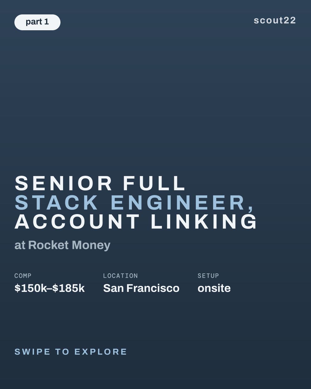 Senior Full Stack Engineer, Account Linking at Rocket Money
