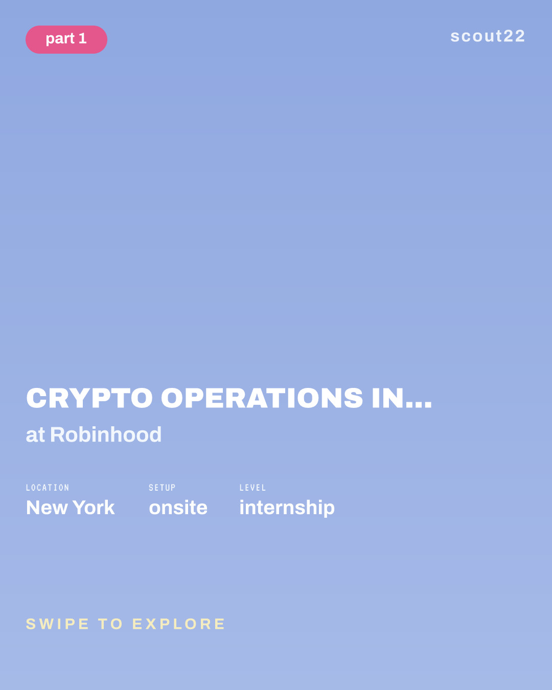 Crypto Operations Intern (Summer 2027) at Robinhood