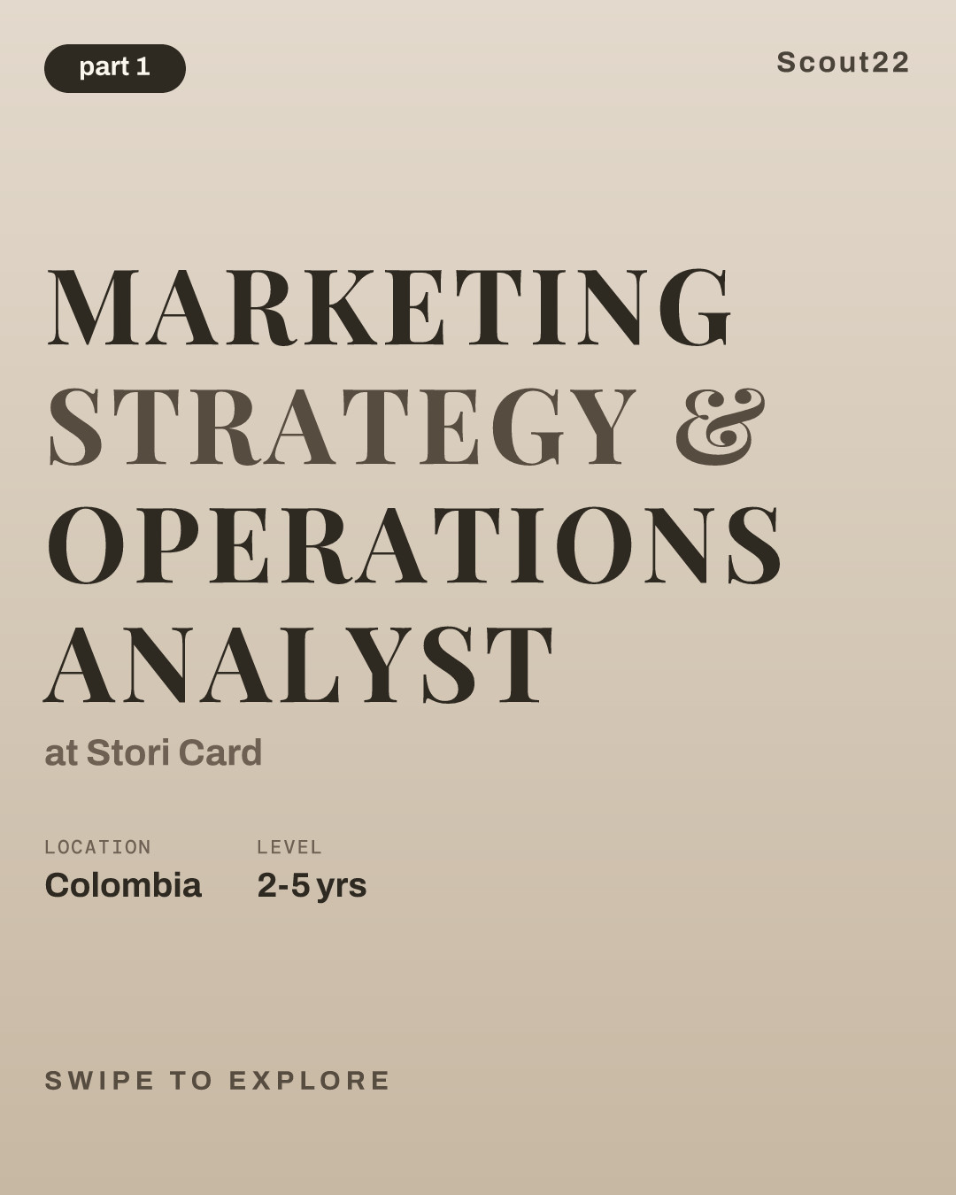 Marketing Strategy & Operations Analyst at Stori Card