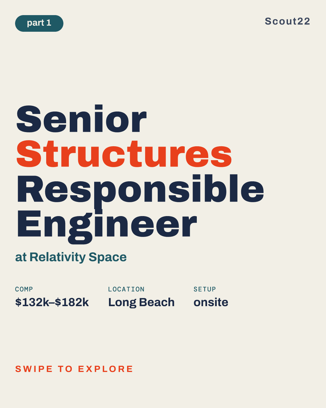 Senior Structures Responsible Engineer at Relativity Space