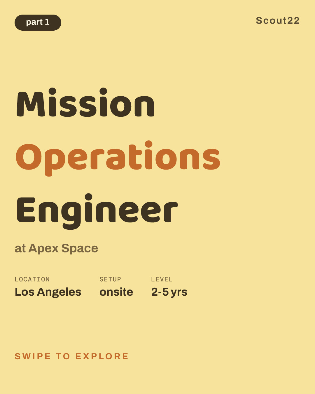 Mission Operations Engineer at Apex Space