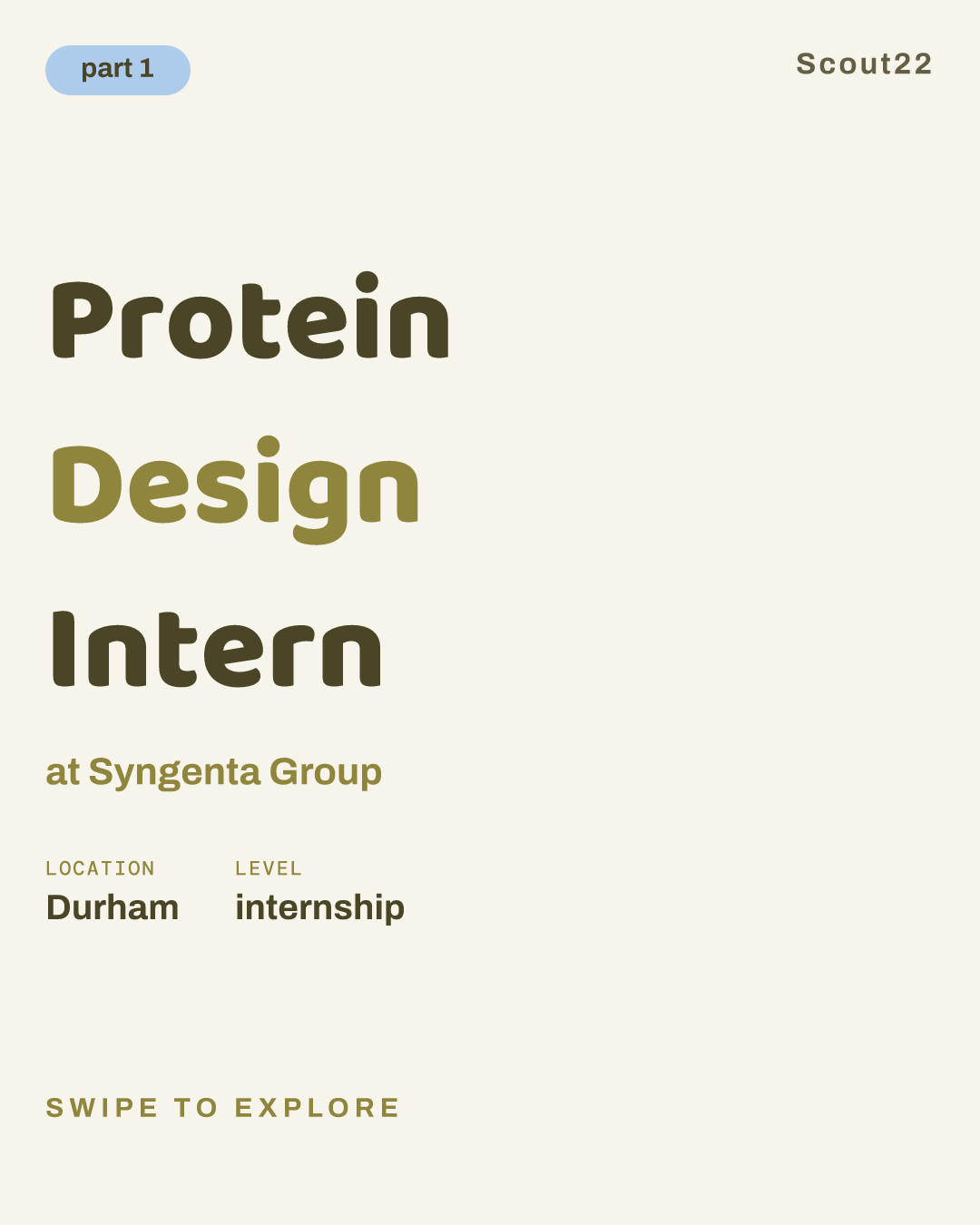 Protein Design Intern at Syngenta Group