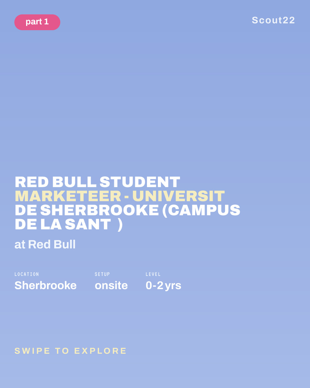Red Bull Student Marketeer - Université de Sherbrooke (Campus de la santé) at Red Bull