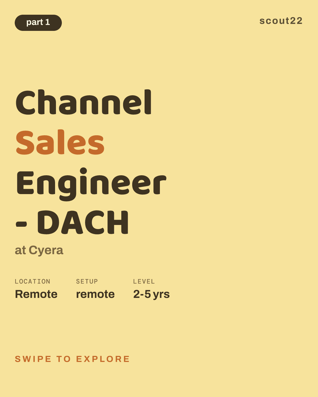 Channel Sales Engineer - DACH at Cyera