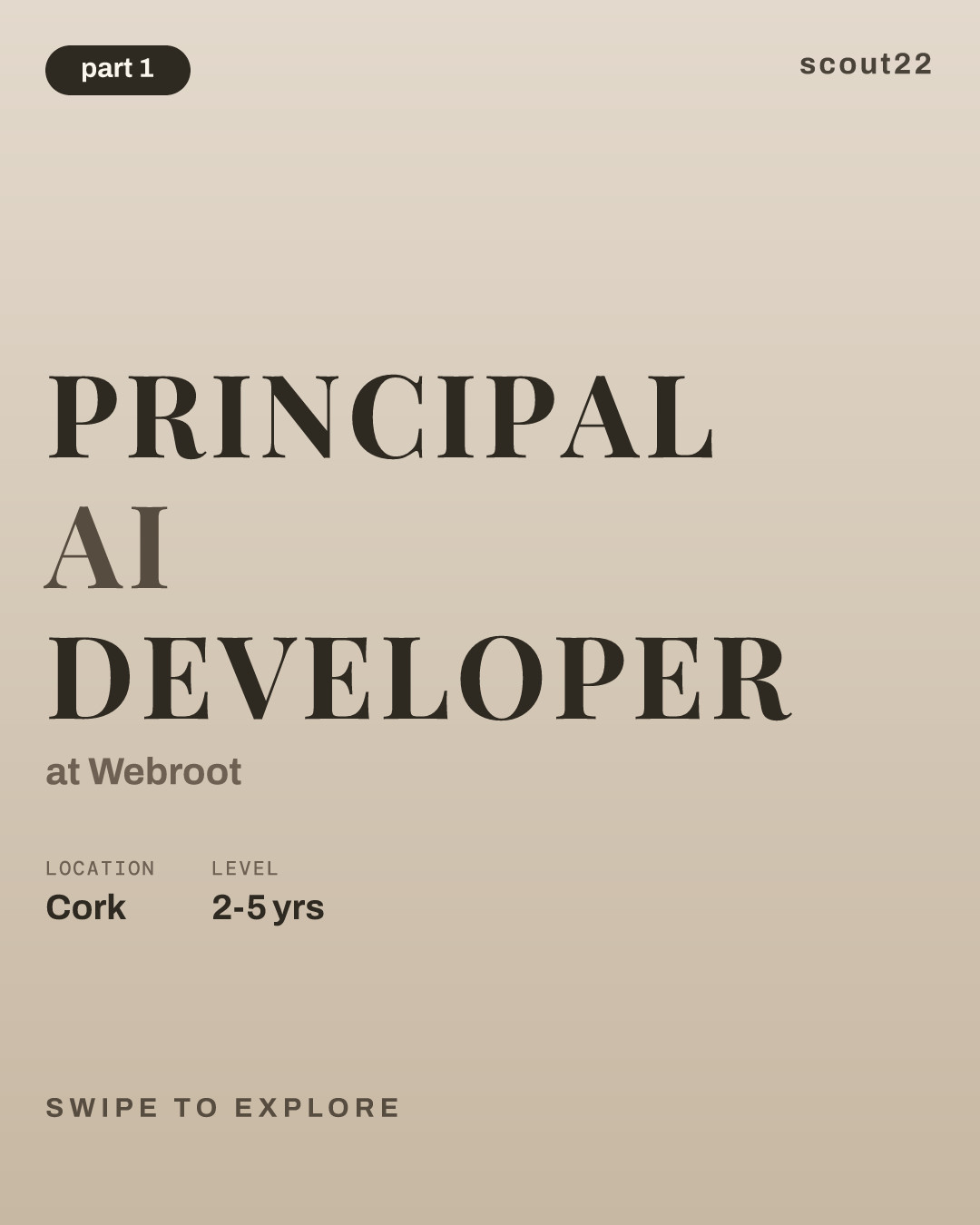 Principal AI Developer at Webroot