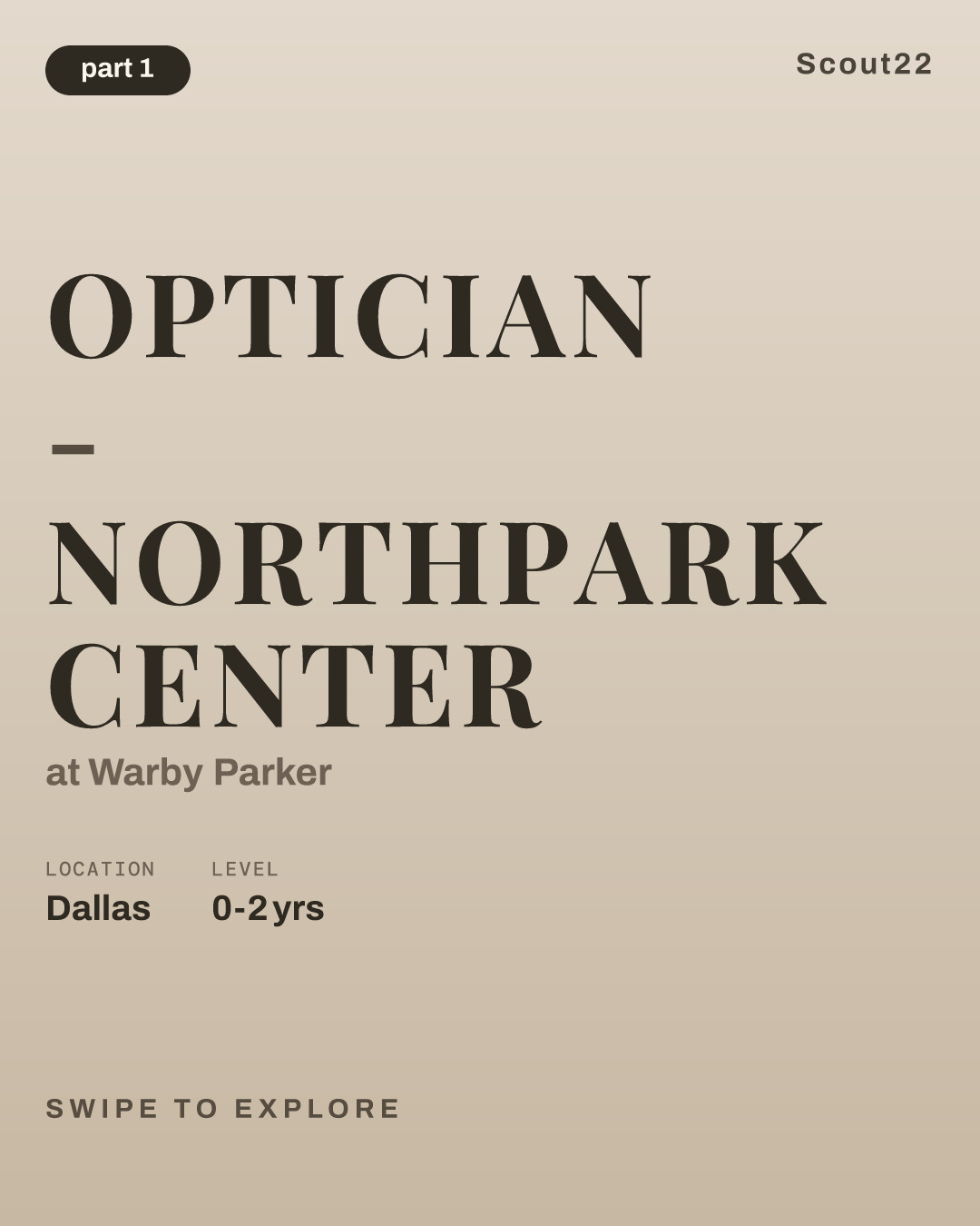 Optician - NorthPark Center at Warby Parker