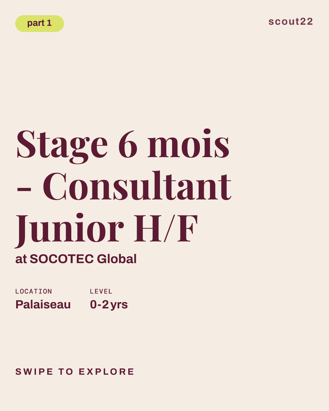 Stage 6 mois - Consultant Junior H/F at SOCOTEC Global
