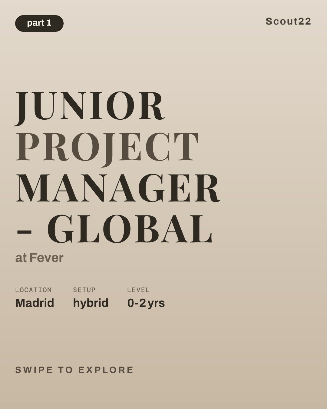 Junior Project Manager - Global at Fever