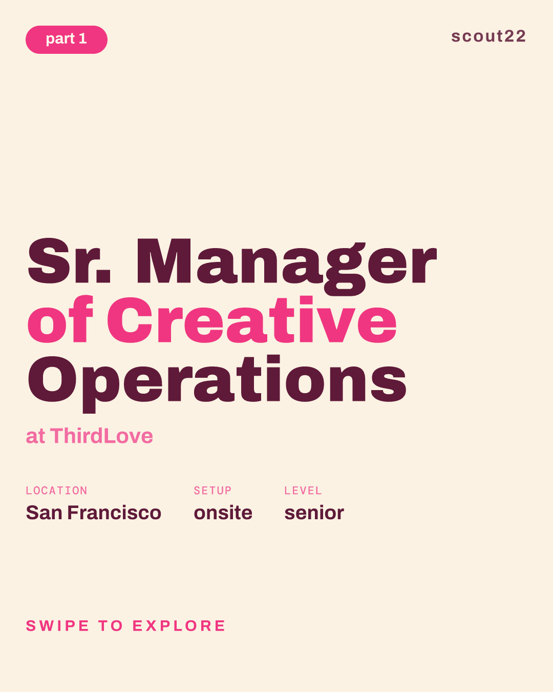 Sr. Manager of Creative Operations at ThirdLove