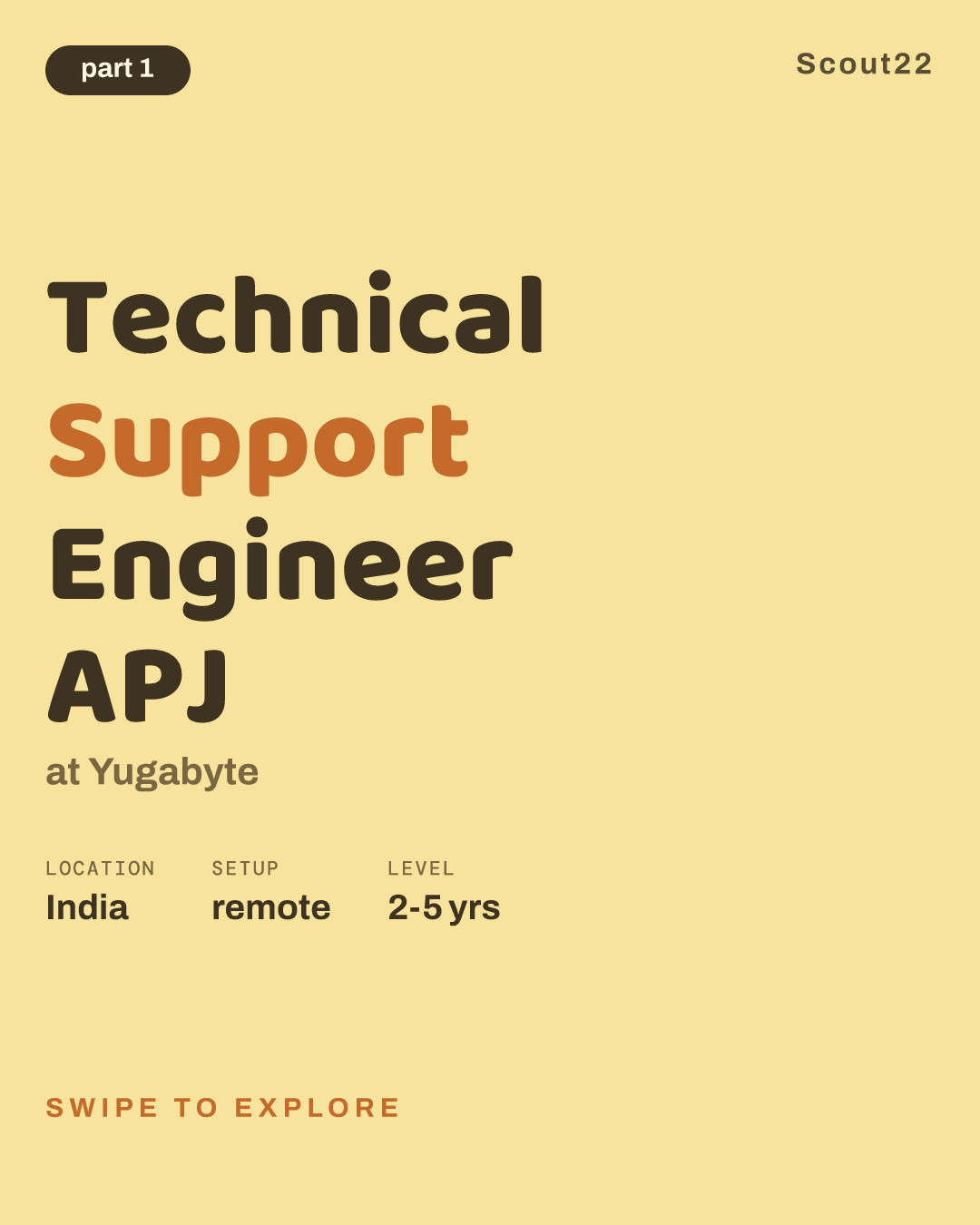 Technical Support Engineer APJ at Yugabyte