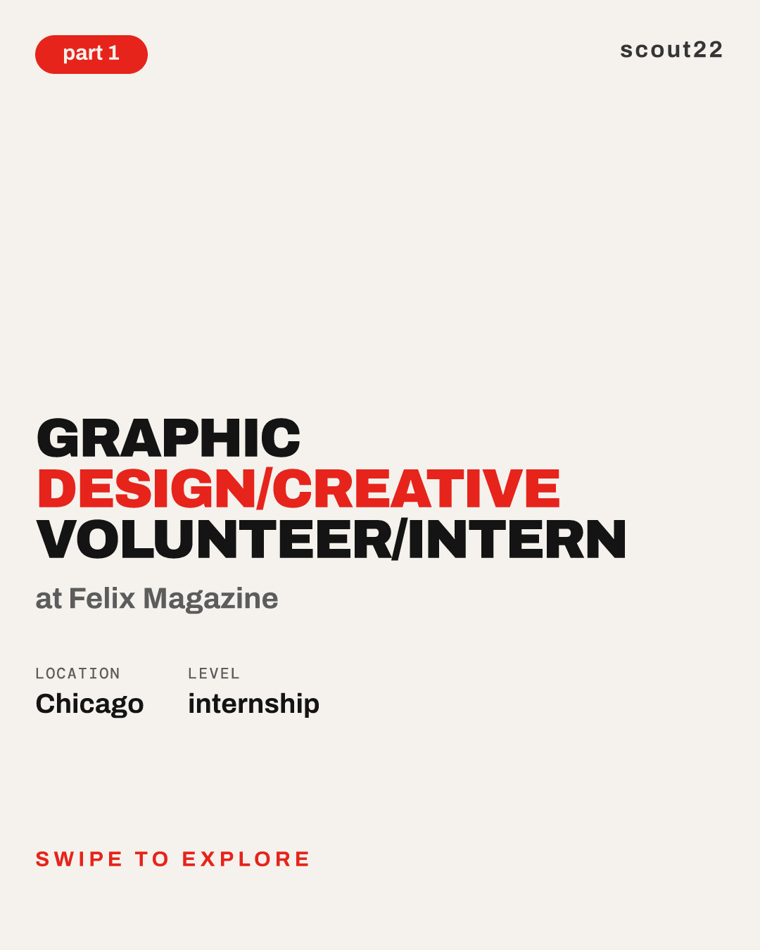 Graphic Design/Creative Volunteer/Intern at Felix Magazine