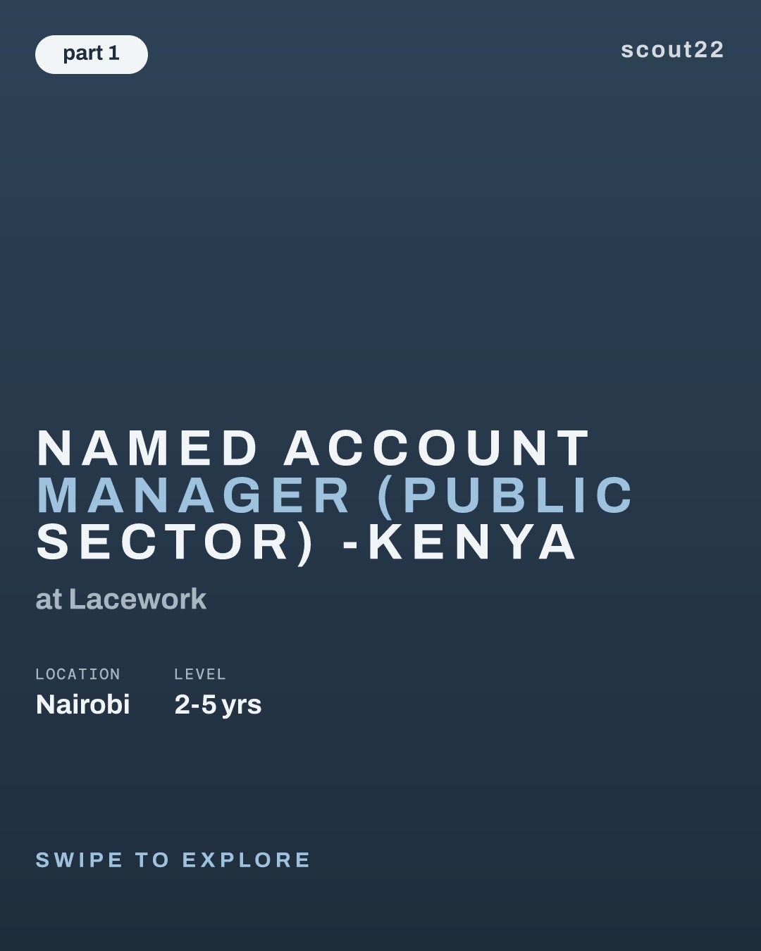 Named Account Manager (Public Sector) -Kenya at Lacework
