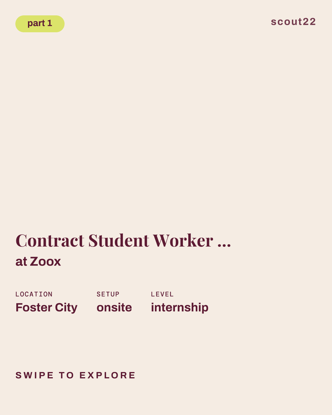 Contract Student Worker - Autonomy Safety Data Engineer at Zoox