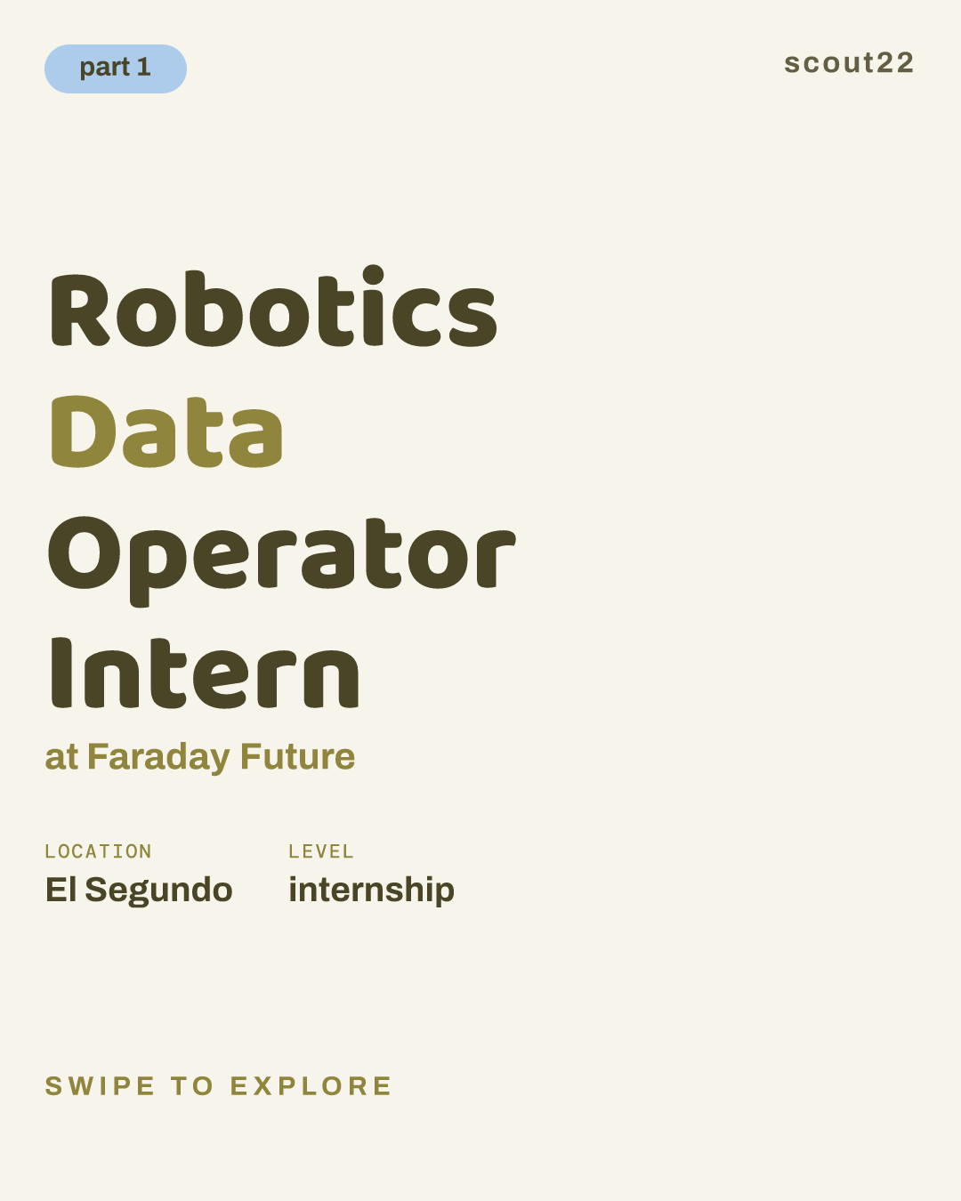 Robotics Data Operator Intern at Faraday Future