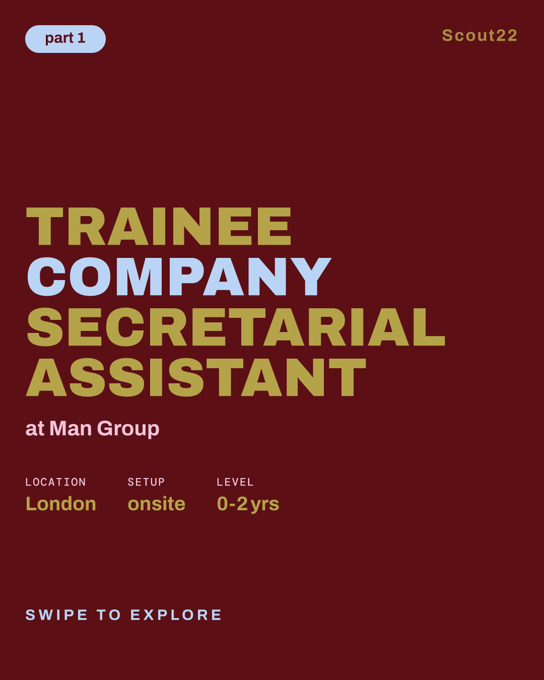 Trainee Company Secretarial Assistant at Man Group