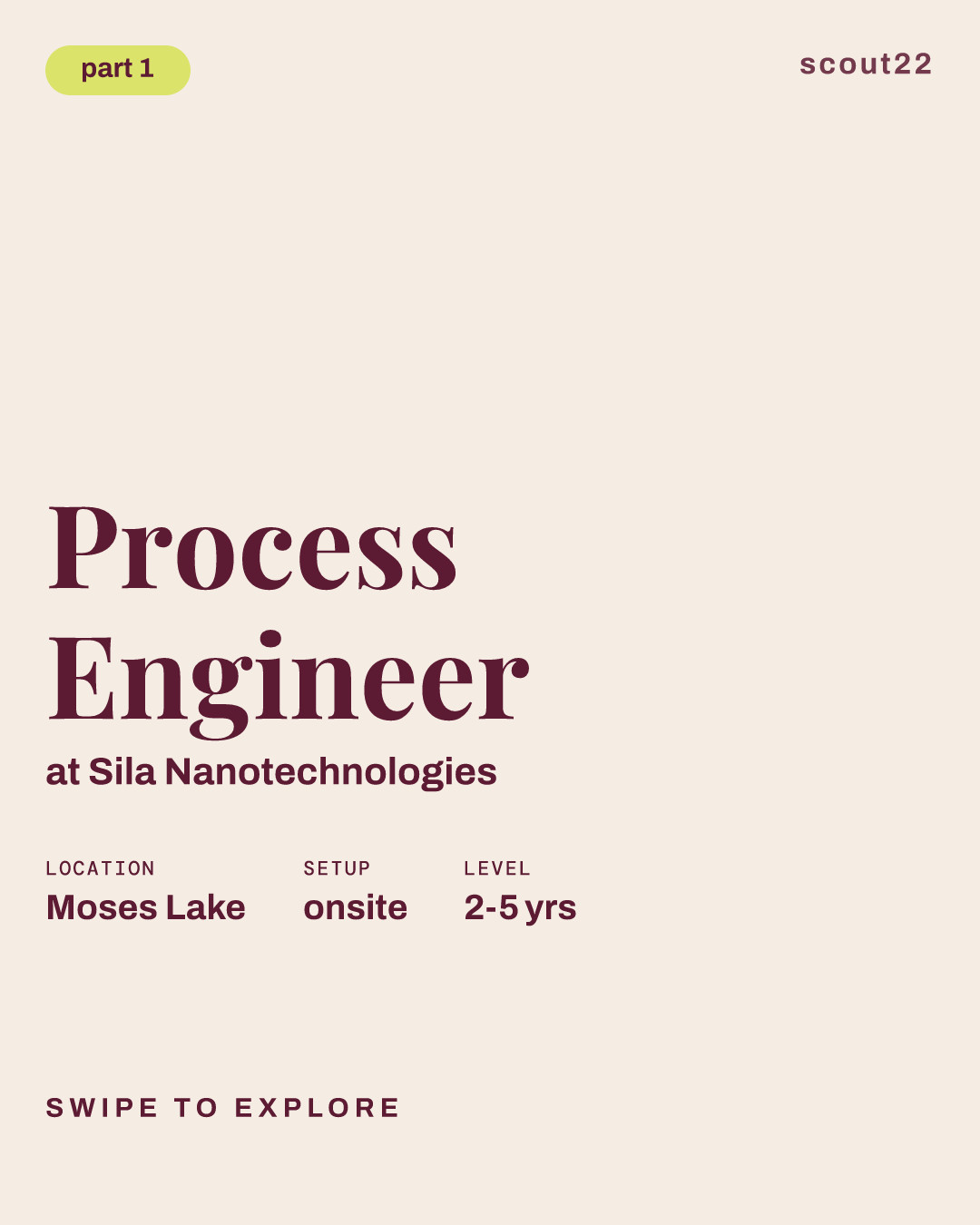 Process Engineer at Sila Nanotechnologies