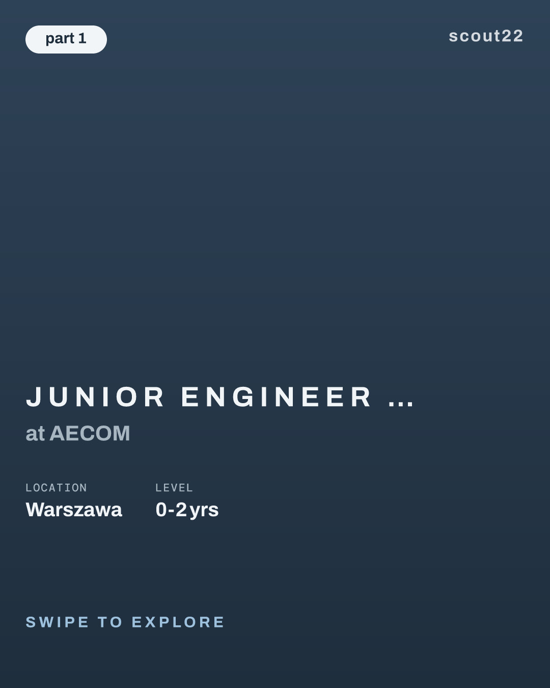Junior Engineer - Bridges & Structures (Asystent (-tka) Projektanta Mostów i Konstrukcji) at AECOM