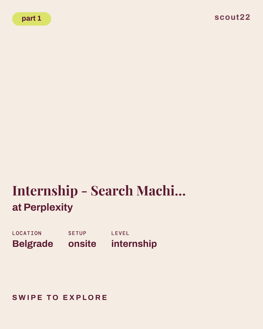 Internship - Search Machine Learning Engineer at Perplexity