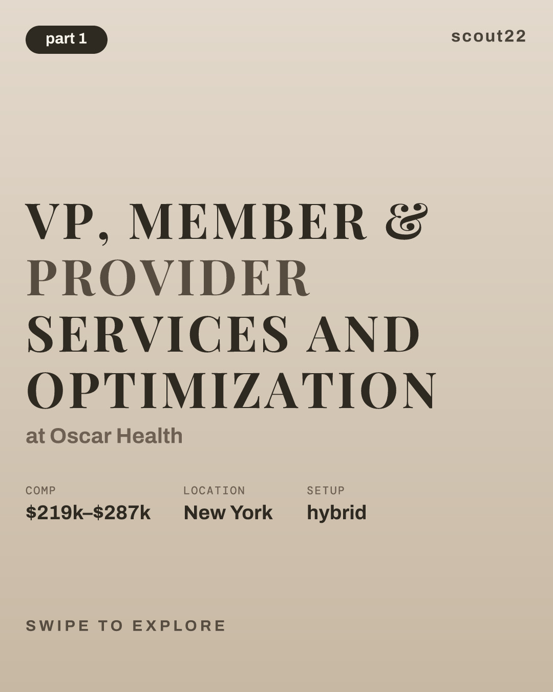 VP, Member & Provider Services and Optimization at Oscar Health