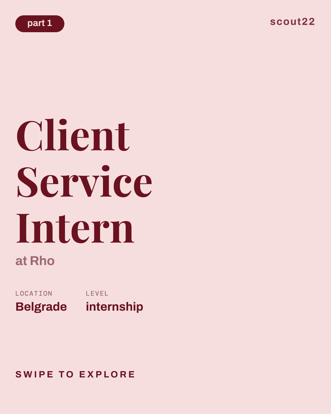 Client Service Intern at Rho