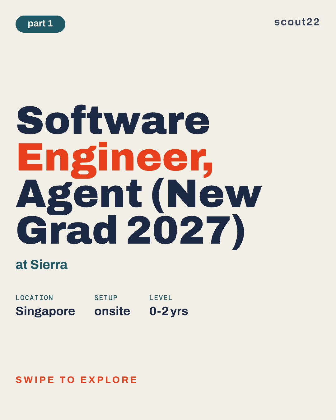 Software Engineer, Agent (New Grad 2027) at Sierra