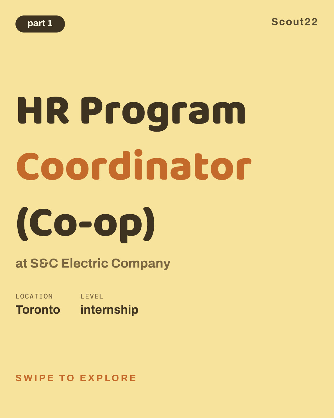 HR Program Coordinator (Co-op) at S&C Electric Company