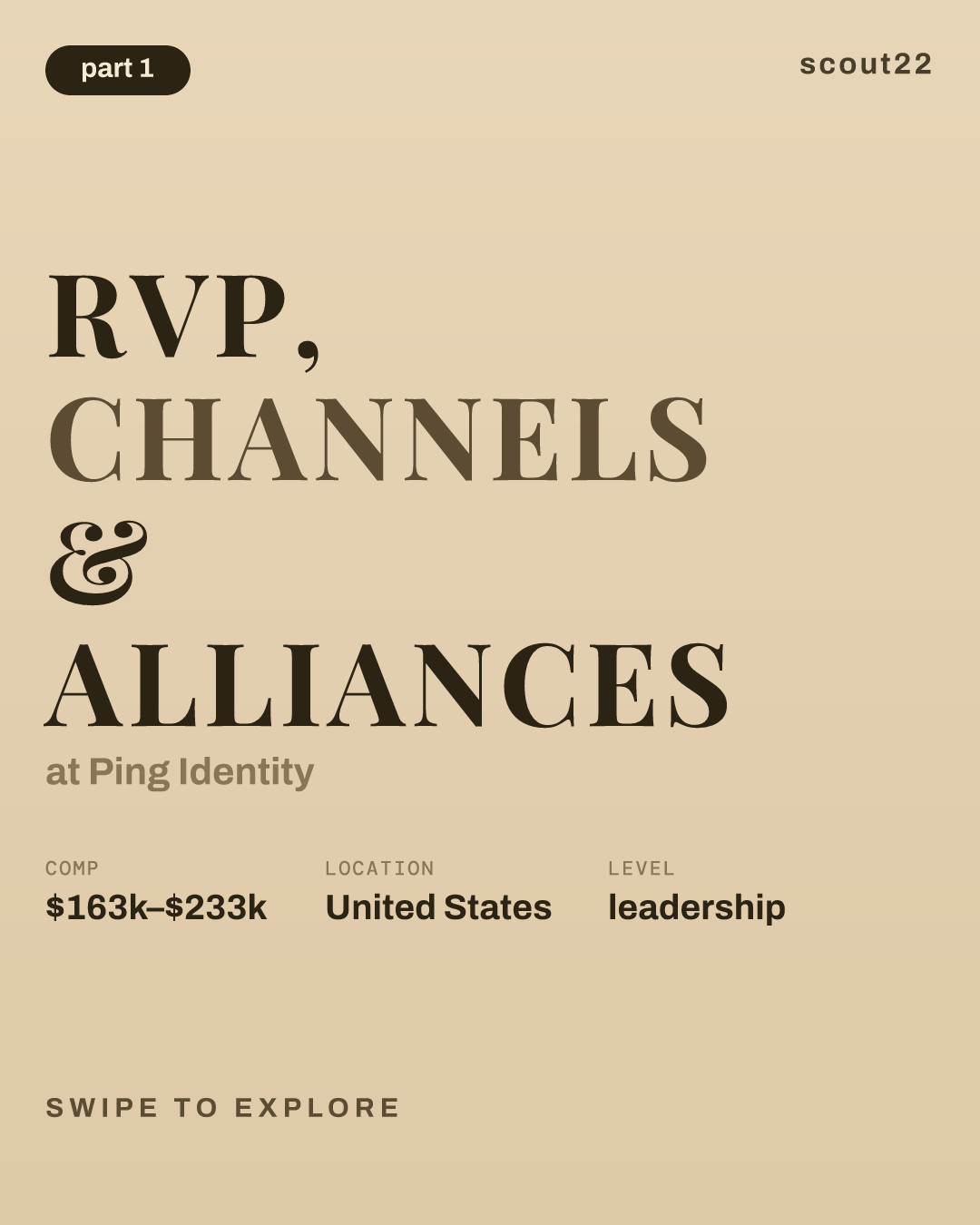 RVP, Channels & Alliances at Ping Identity
