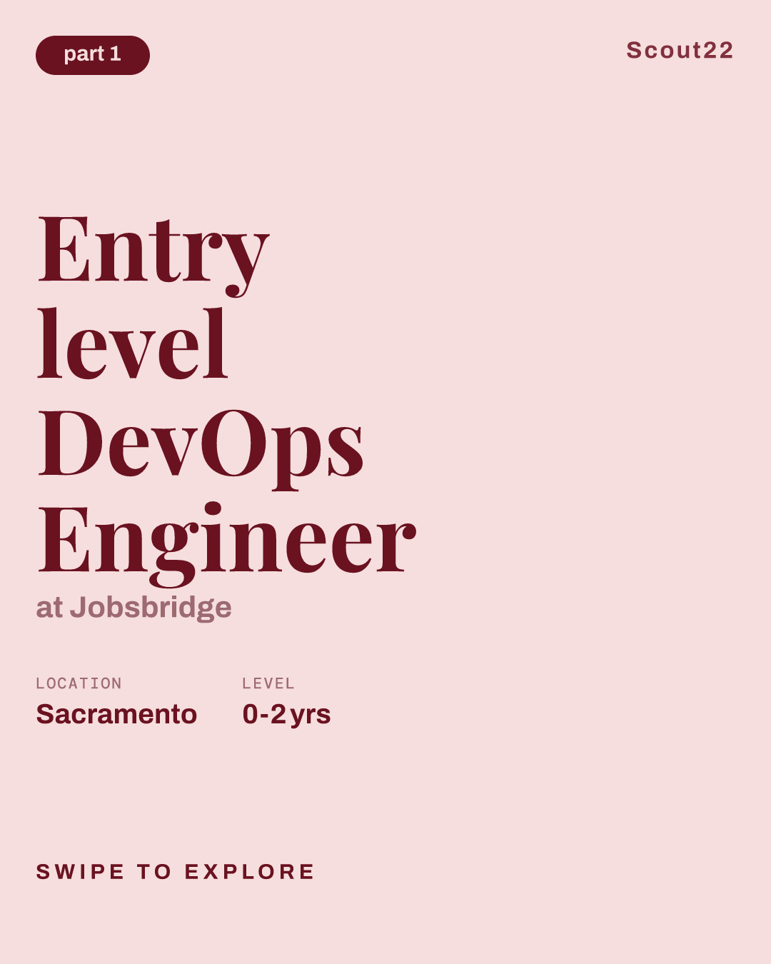 Entry level DevOps Engineer at Jobsbridge