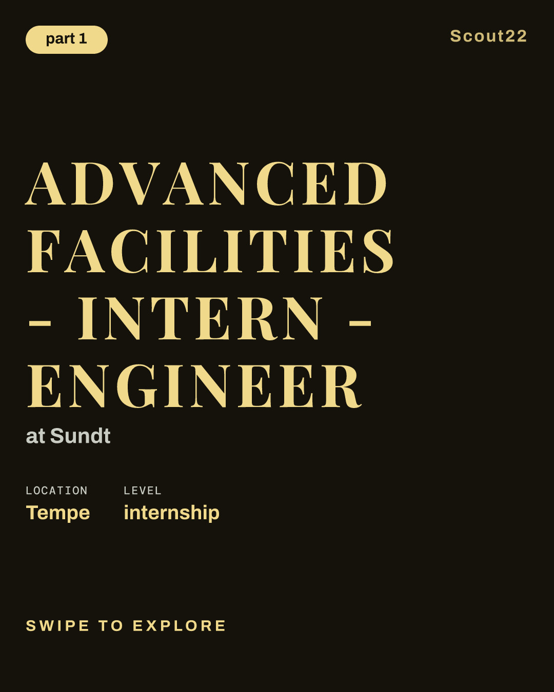 Advanced Facilities - Intern - Engineer at Sundt