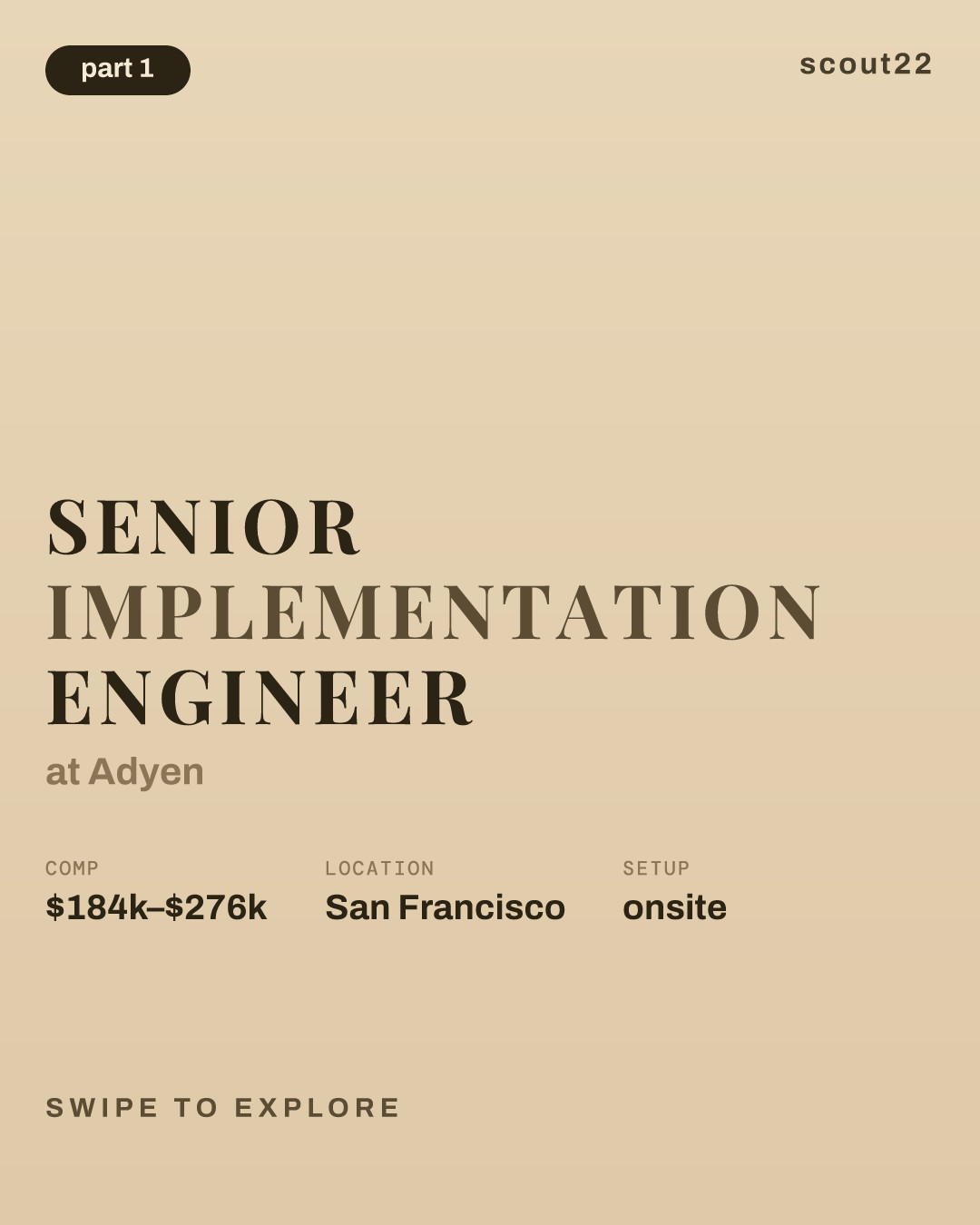 Senior Implementation Engineer at Adyen