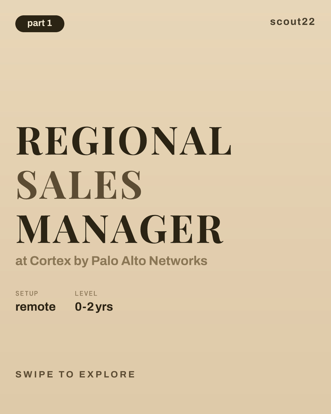 Regional Sales Manager at Cortex by Palo Alto Networks