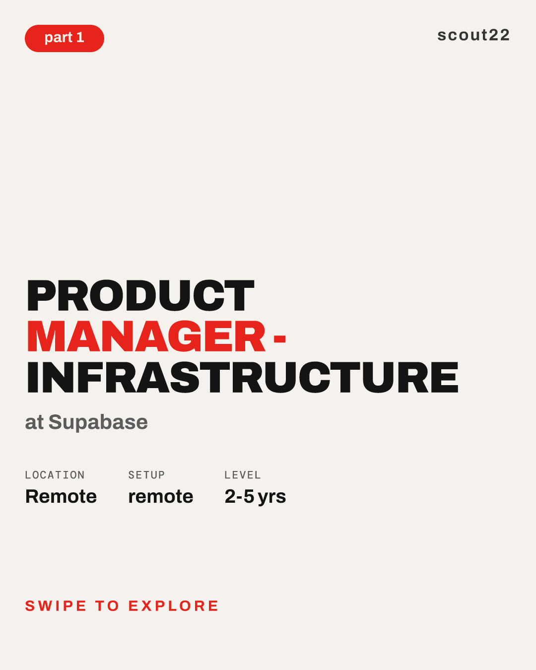 Product Manager - Infrastructure at Supabase