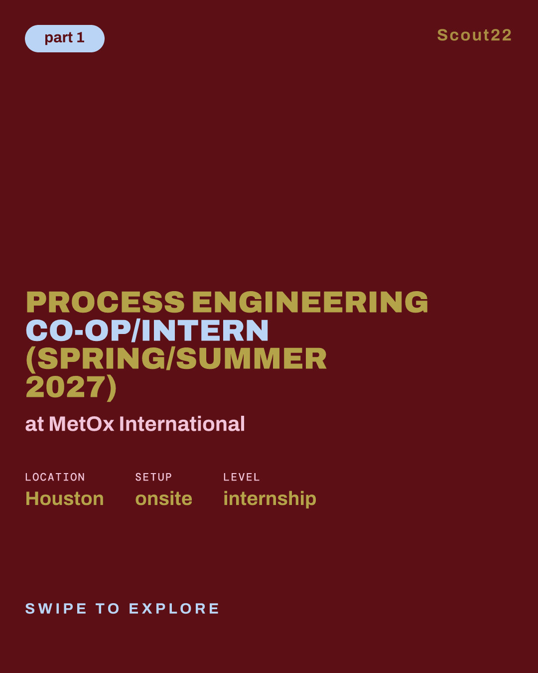 Process Engineering Co-Op/Intern (Spring/Summer 2027) at MetOx International