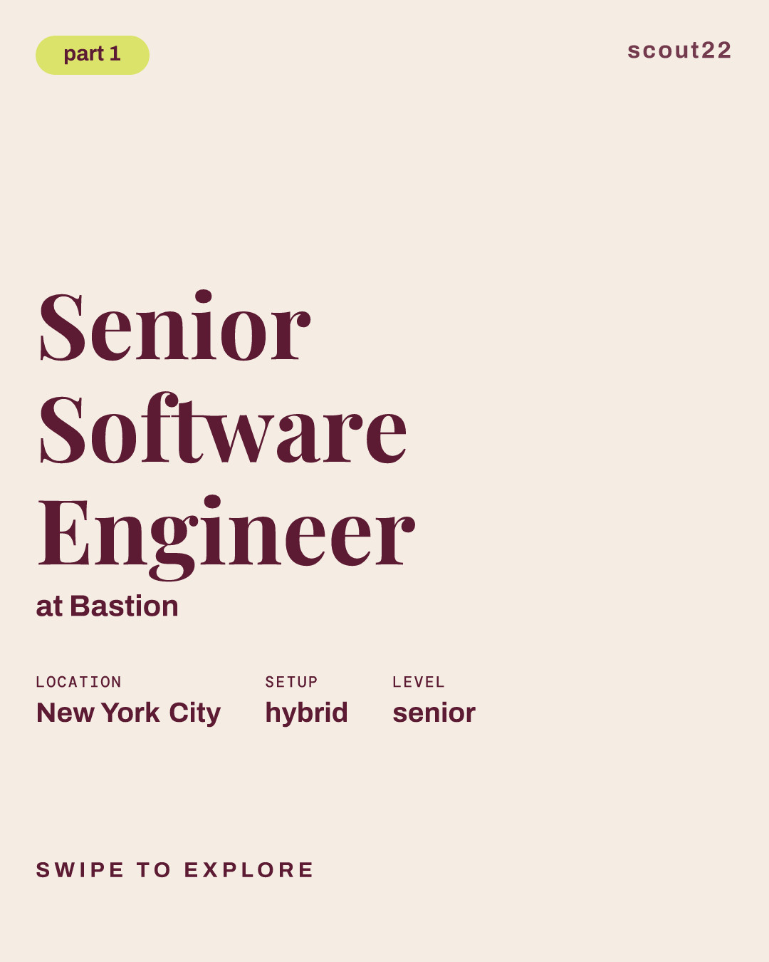 Senior Software Engineer at Bastion