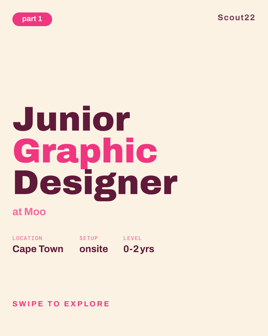Junior Graphic Designer at Moo
