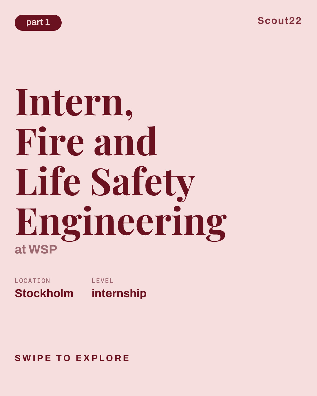 Intern, Fire and Life Safety Engineering at WSP
