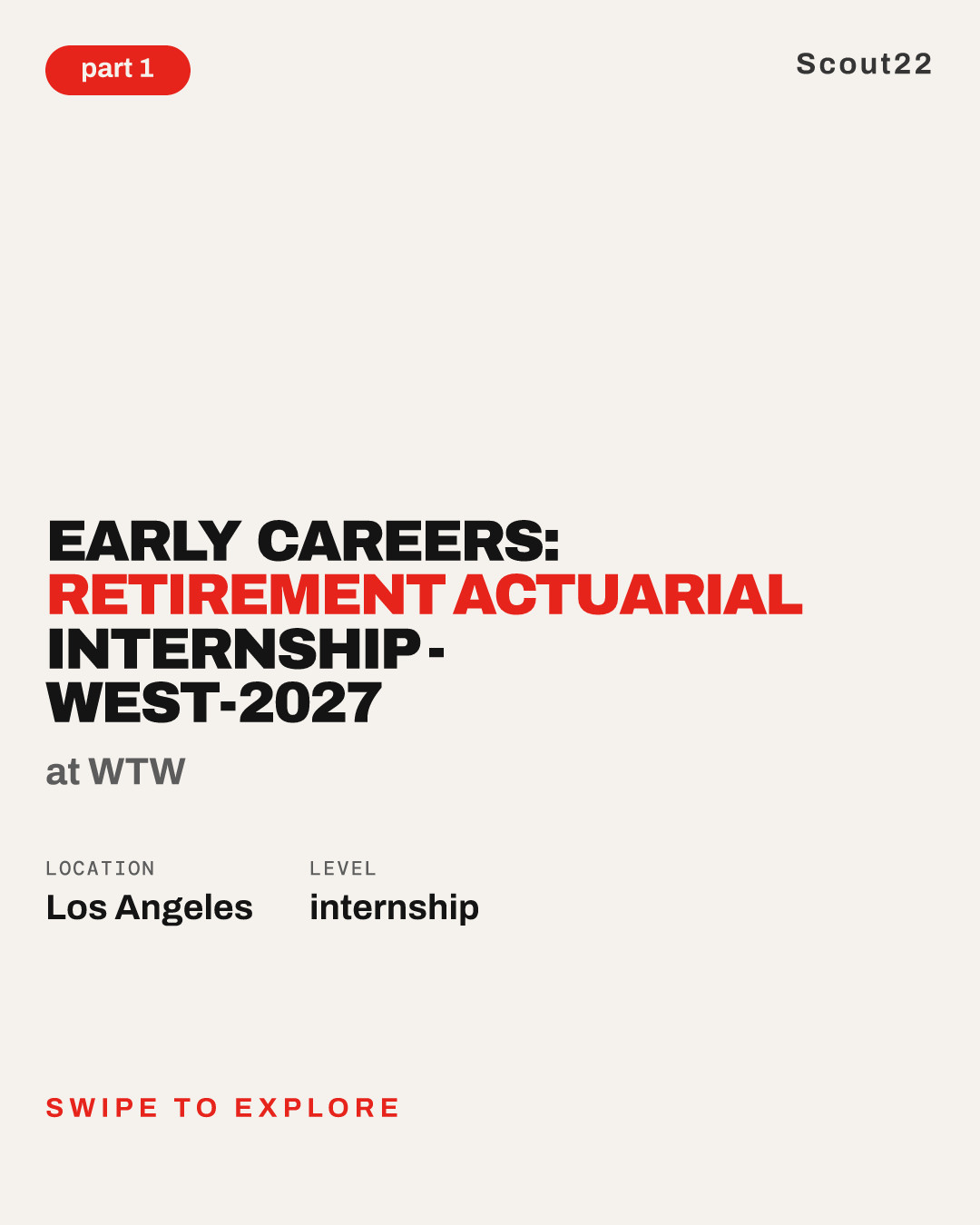 Early Careers: Retirement Actuarial Internship - West-2027 at WTW