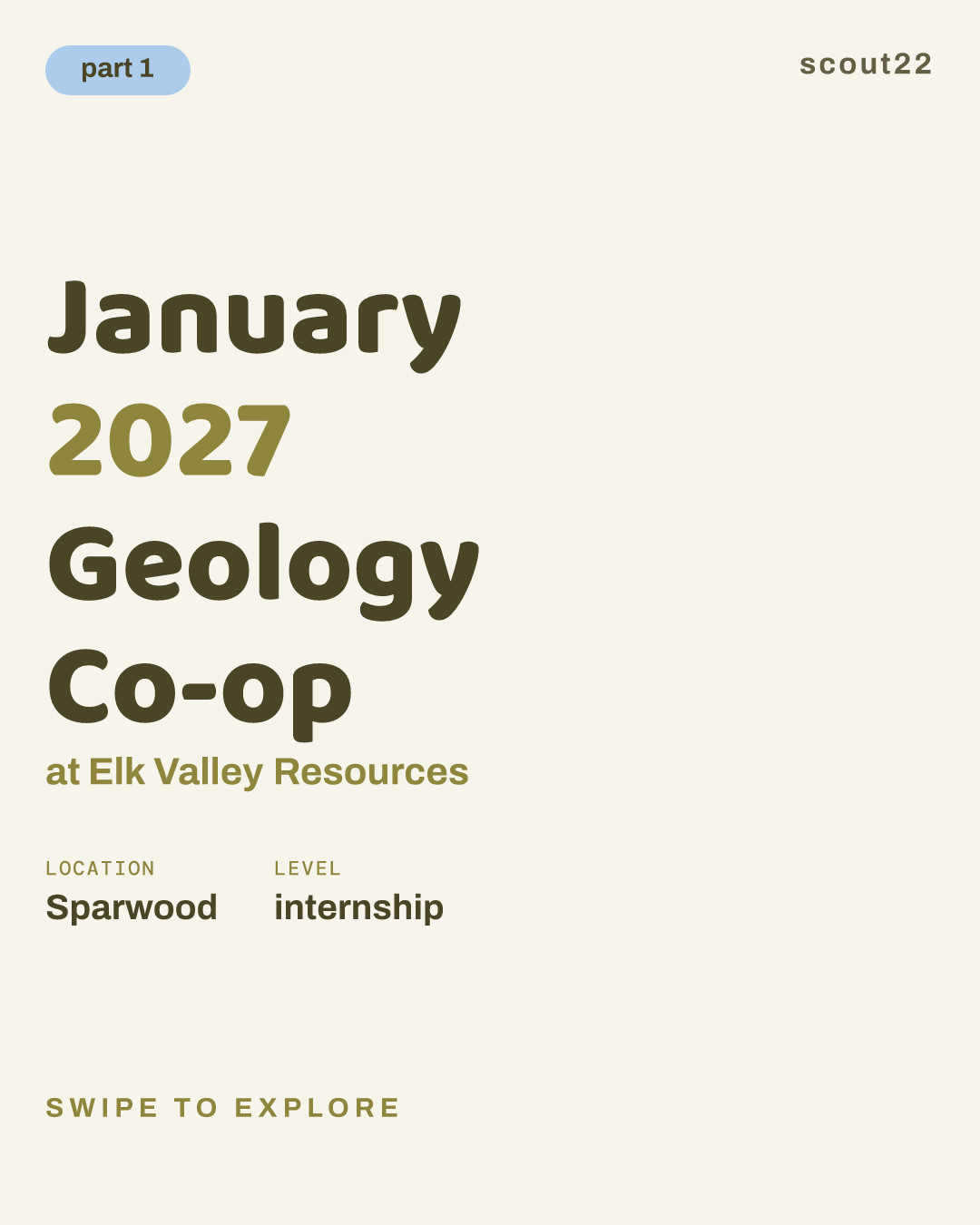 January 2027 Geology Co-op at Elk Valley Resources