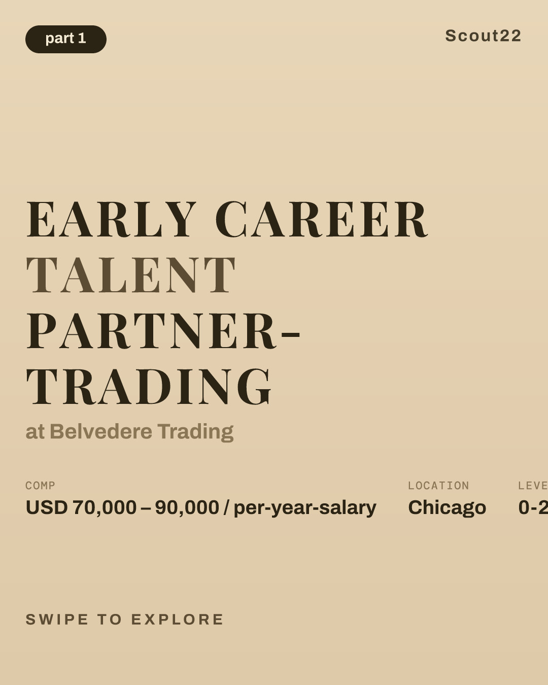 Early Career Talent Partner- Trading at Belvedere Trading