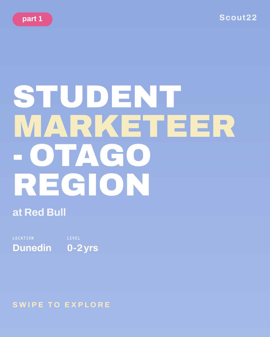 Student Marketeer - Otago Region at Red Bull