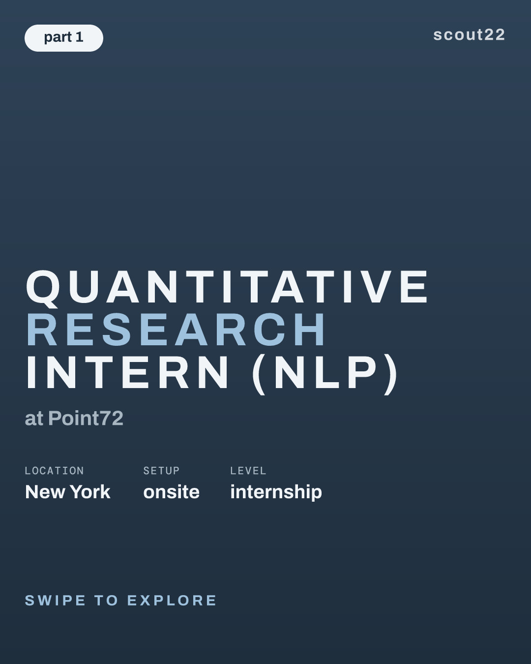 Quantitative Research Intern (NLP) at Point72