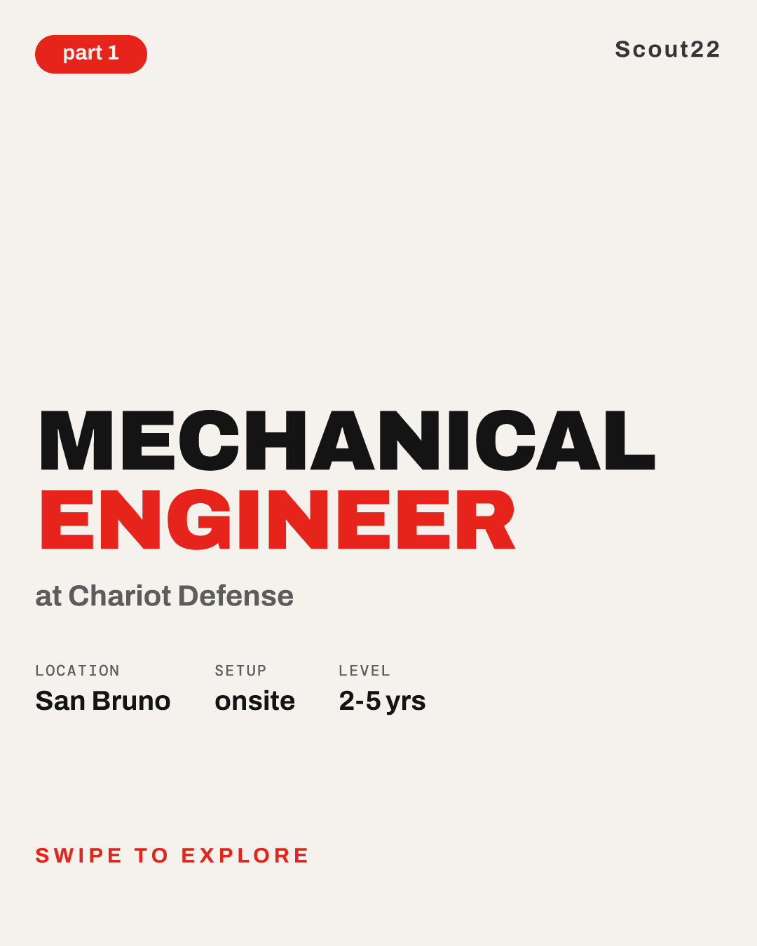 Mechanical Engineer at Chariot Defense