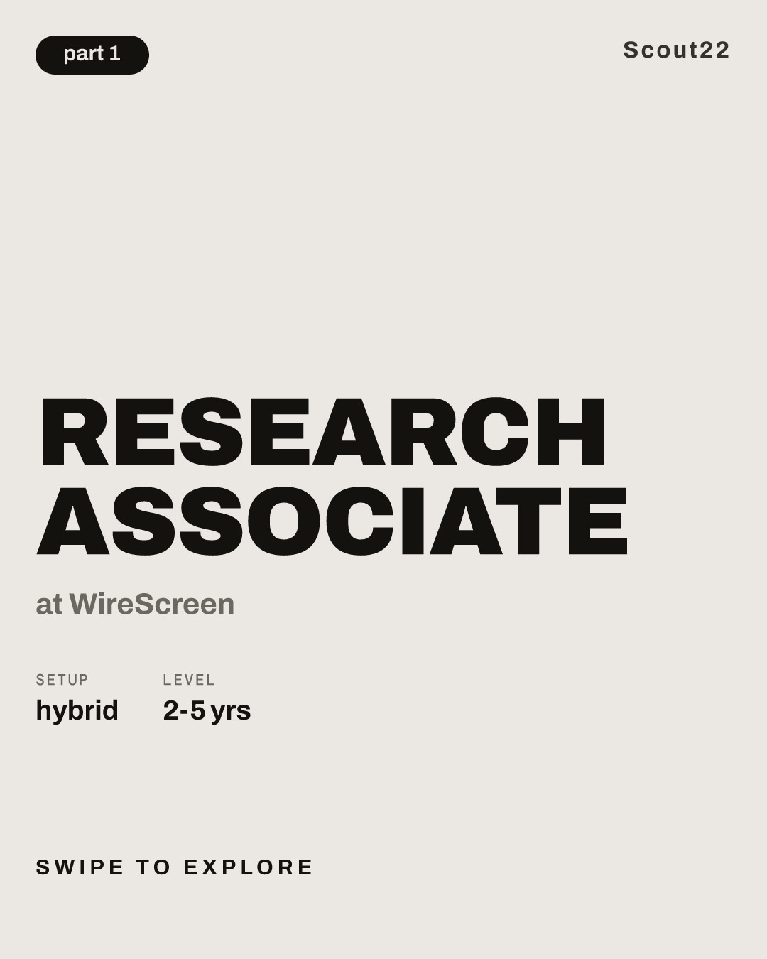 Research Associate at WireScreen