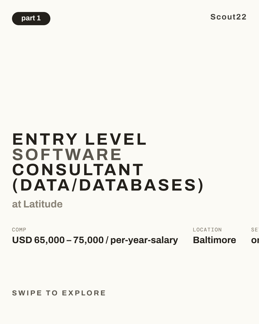 Entry Level Software Consultant (Data/Databases) at Latitude