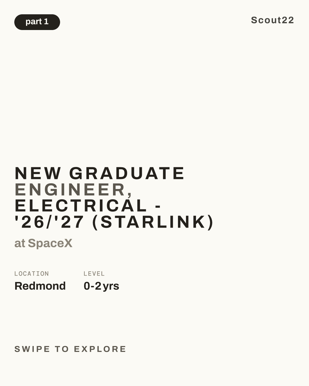 New Graduate Engineer, Electrical - '26/'27 (Starlink) at SpaceX