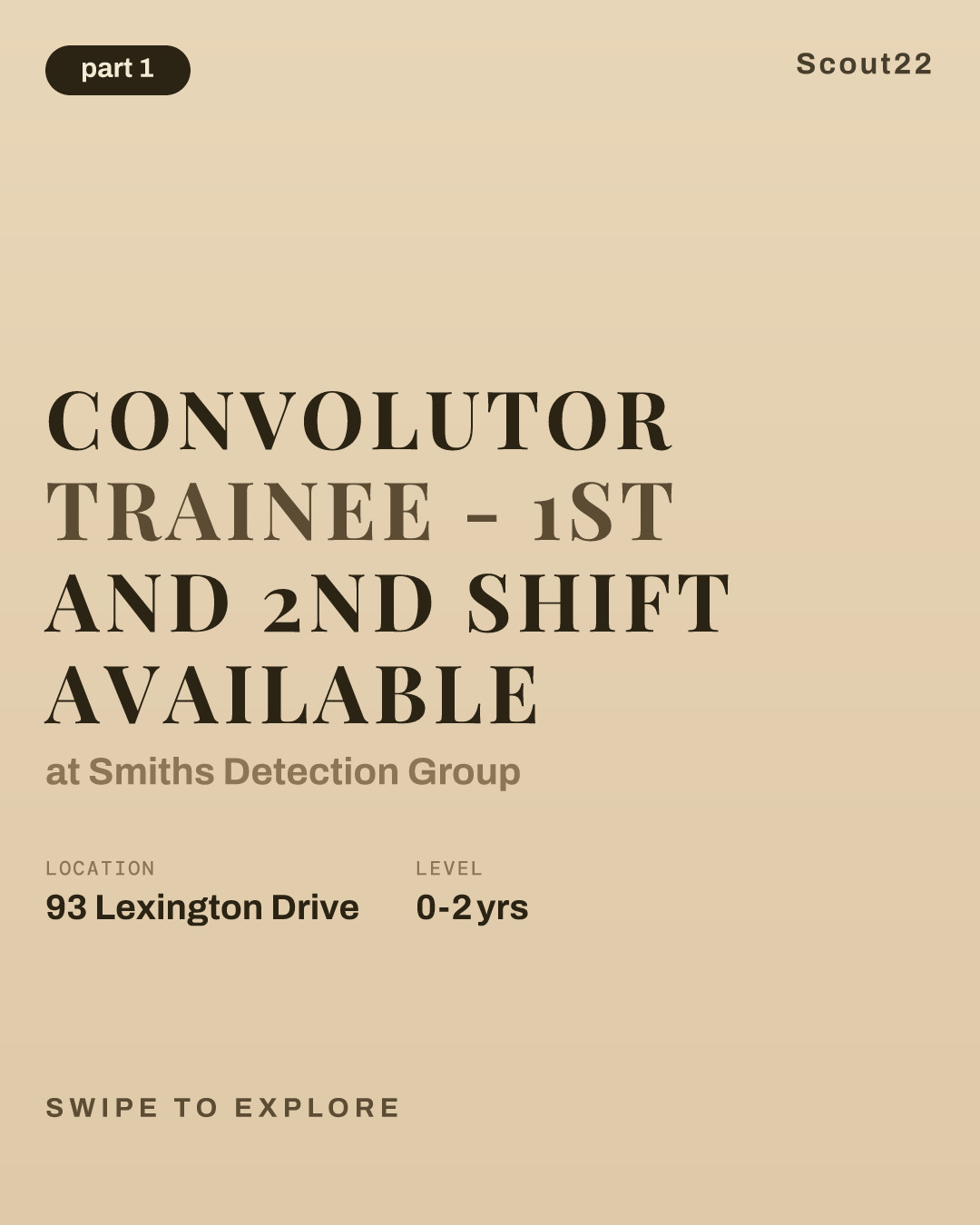 Convolutor Trainee - 1st and 2nd Shift Available at Smiths Detection Group