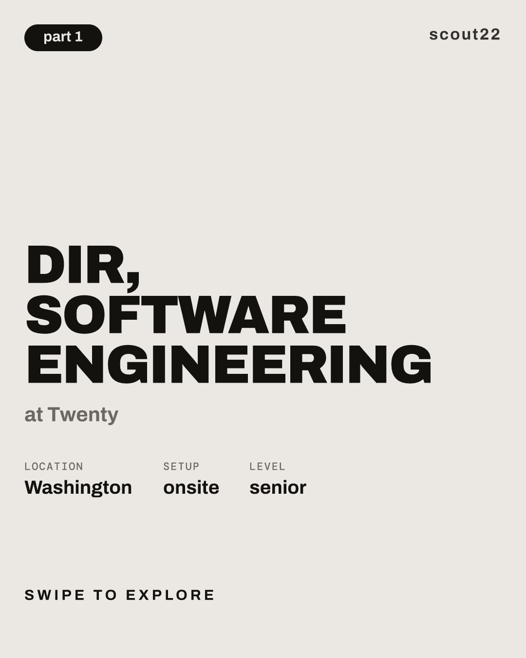 Dir, Software Engineering at Twenty