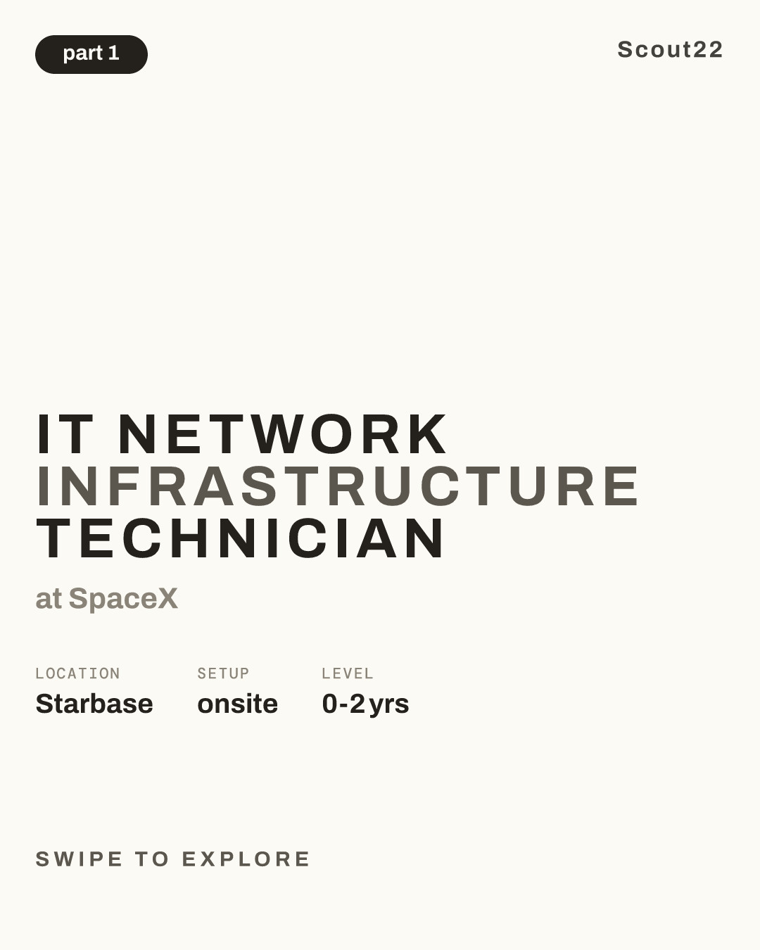 IT Network Infrastructure Technician at SpaceX