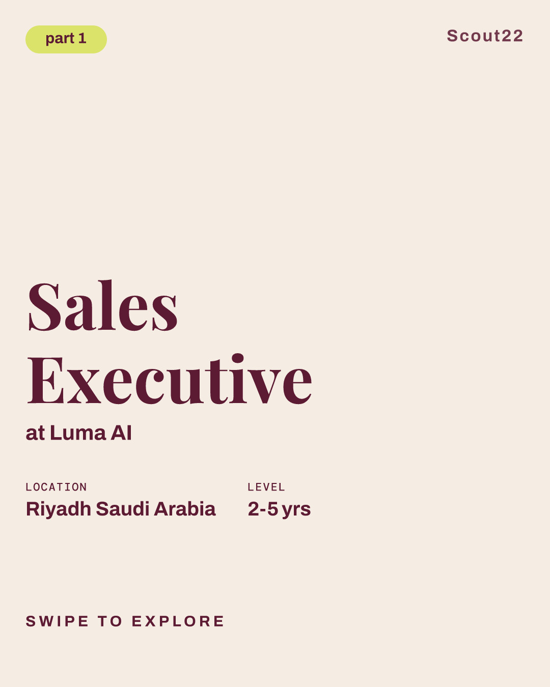Sales Executive at Luma AI